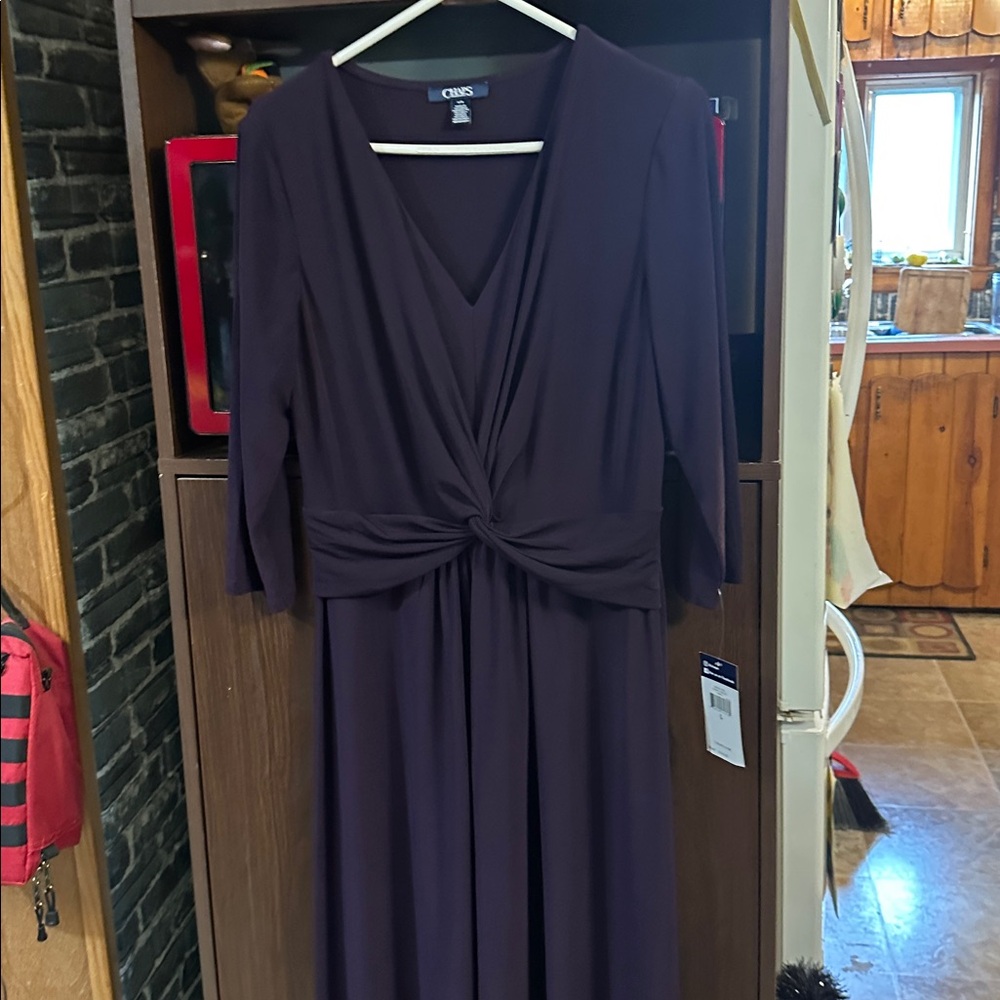 NWT Chaps Purple Dress in size lg